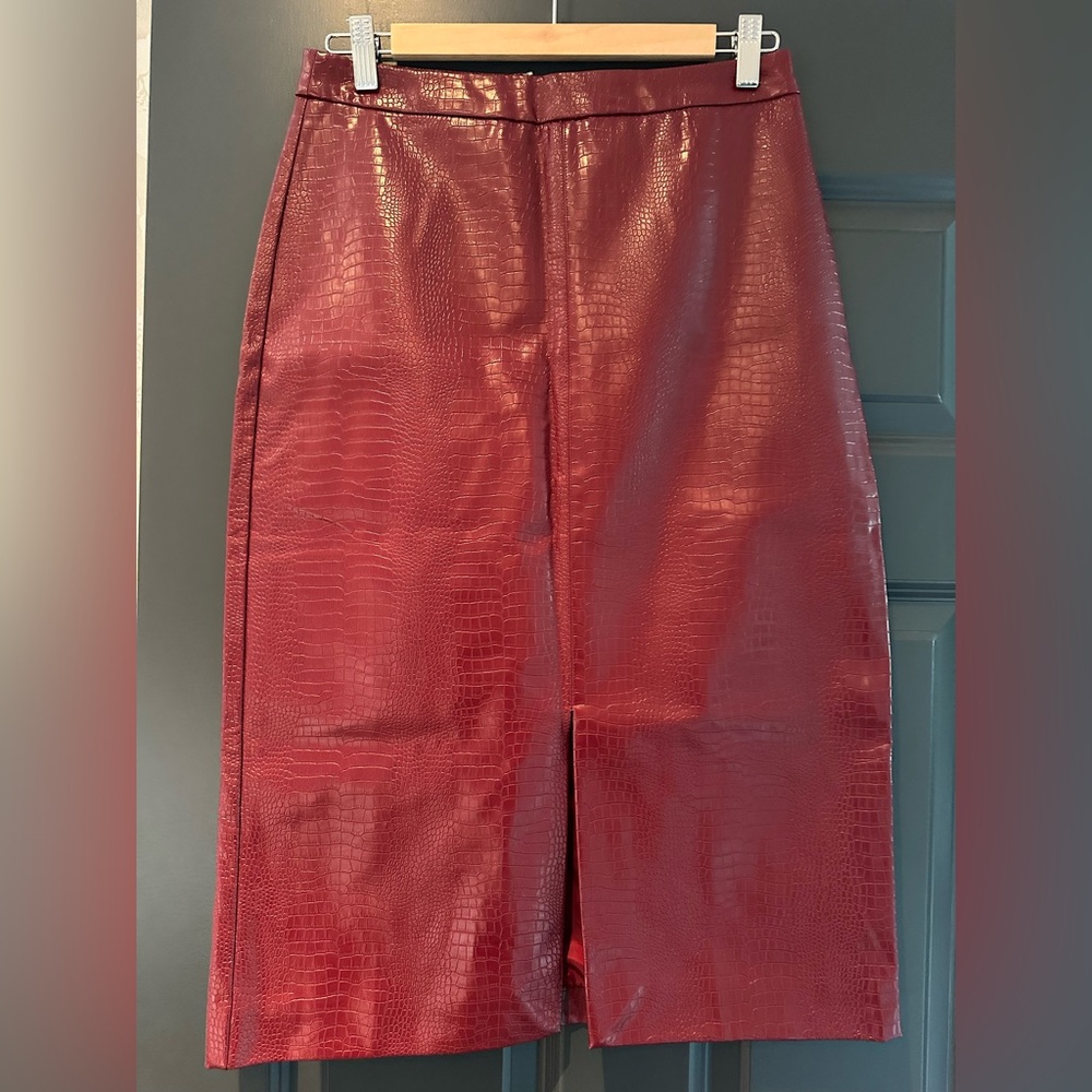 Anthropologie - Sundays in Brooklyn S pleather skirt